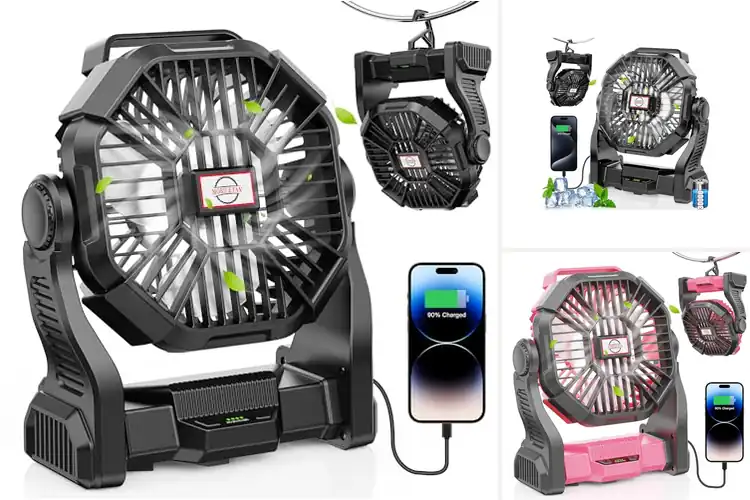 Detailed view of Best 30000mAh Battery Camping Fan