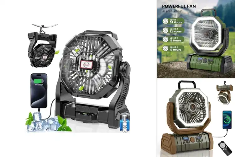 Detailed view of Best 30000mAh Camping Fan