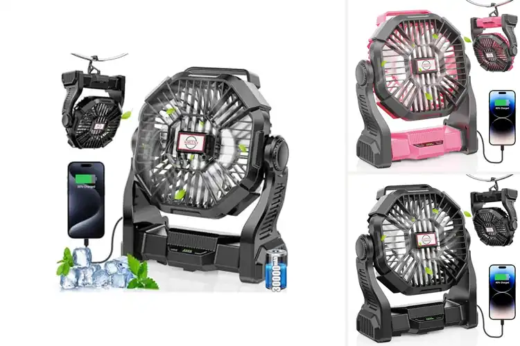Detailed view of Best 30000mAh Portable Fans For Outdoors