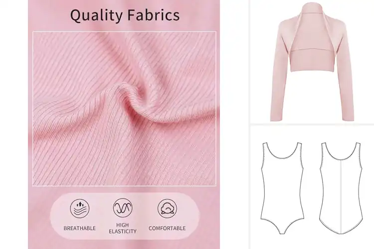 Detailed view of Best Ballet Tops: Comfort, Style, Flexibility for Every Move
