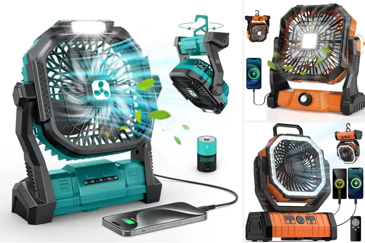 Detailed view of Best Battery Powered Lantern Fans