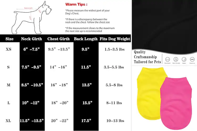 Detailed view of Best Breathable Dog T-Shirts For Small To Medium Dogs