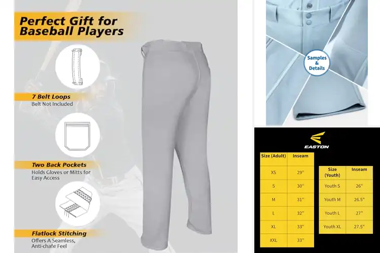 Detailed view of Best Customizable Baseball Pants For Teams