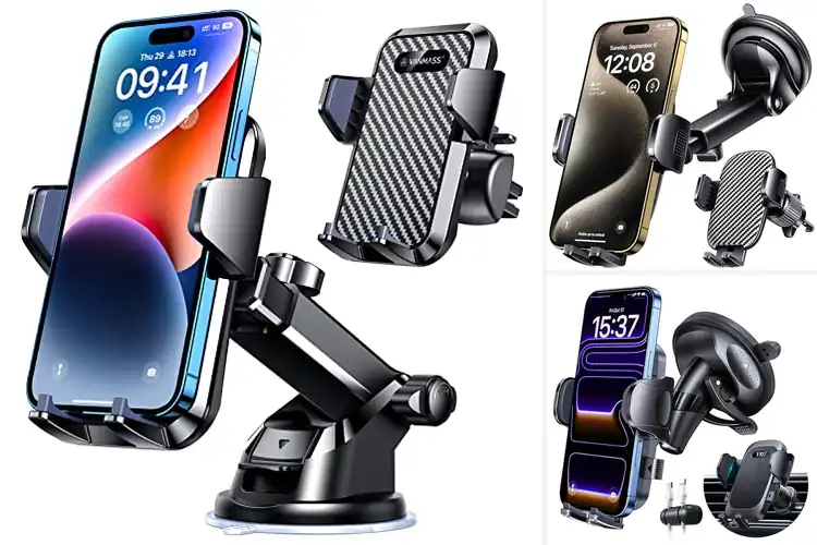 Detailed view of Best Durable Car Phone Mount With Anti Crack Design