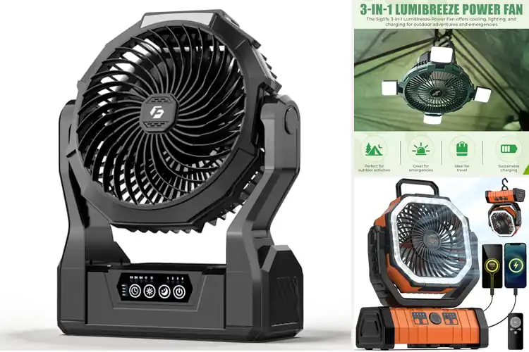 Detailed view of Best Emergency Ready Tent Fans For Power Outages