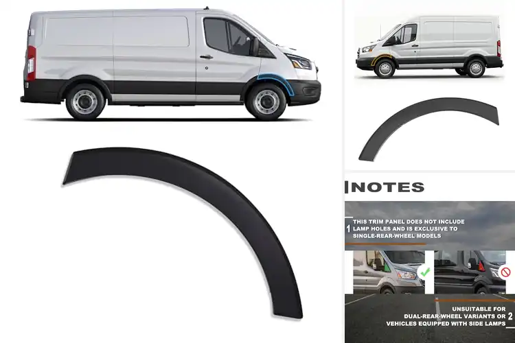 Detailed view of Best Ford Transit Fender Trim Fitment