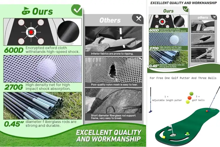 Detailed view of Best Golf Practice Sets