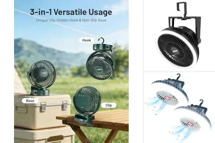 Detailed view of Best Hanging Tent Fans