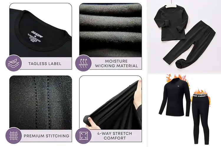 Detailed view of Best Kids Thermal Underwears