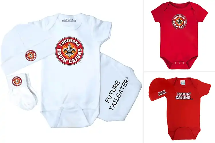 Detailed view of Best Louisiana Ragin Cajuns Baby Gear