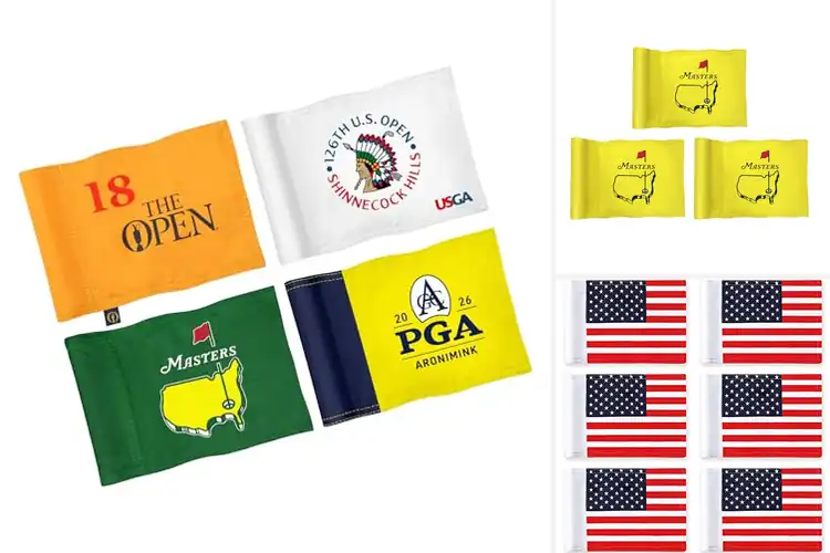 Detailed view of Best Mini Putting Green Flags