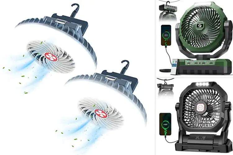 Detailed view of Best Outdoor Camp Fan With Light
