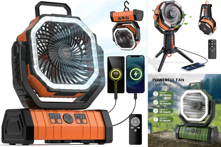 Detailed view of Best Portable Lantern Fans With Remote
