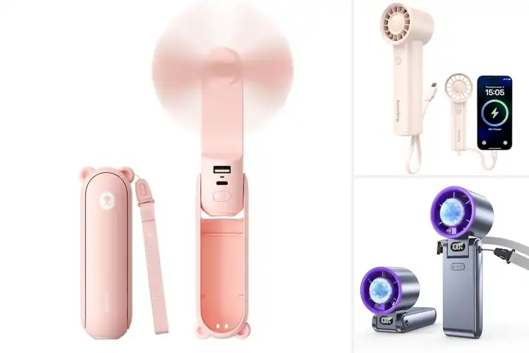 Detailed view of Best Portable Power Bank Fans: Stay Cool & Charged Anywhere