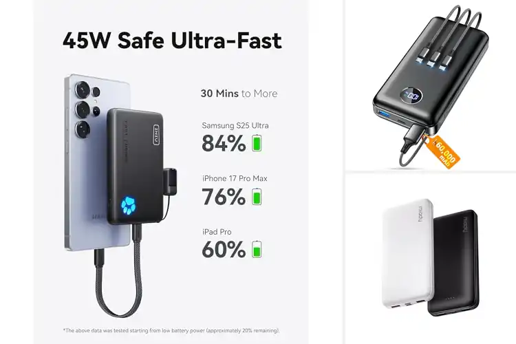 Detailed view of Best Power Banks: Top 10 for Fast Charging & High Capacity