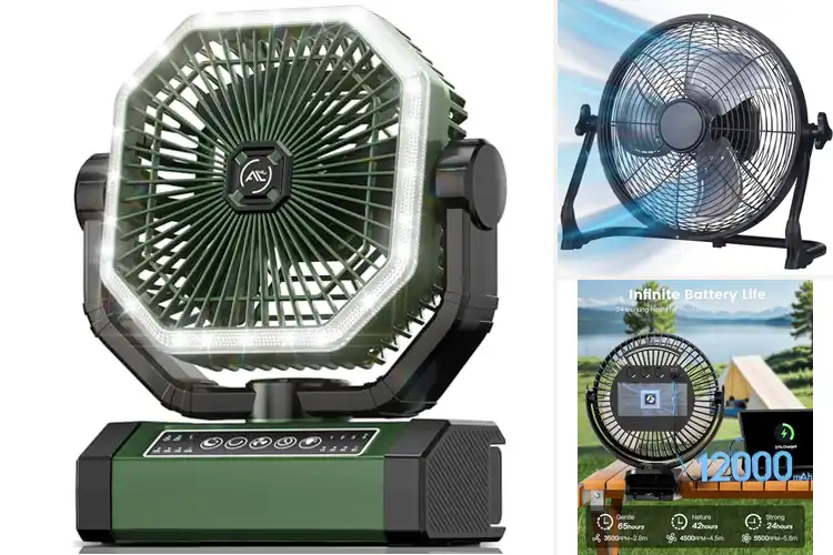 Detailed view of Best Quiet Camping Fans With High Airflow