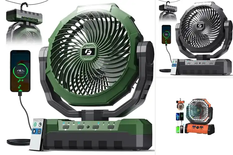 Detailed view of Best Rechargeable Battery Powered Fans