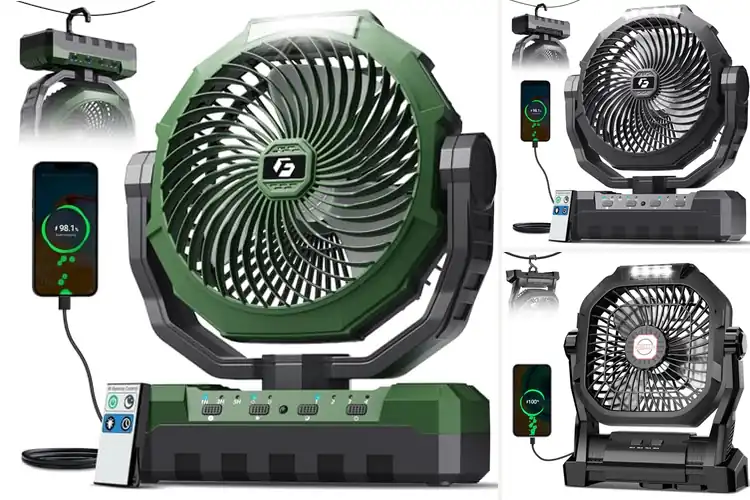 Detailed view of Best Rechargeable Camping Fans for Cool, Easy Nights