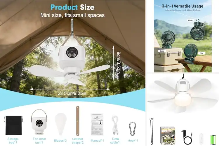 Detailed view of Best Remote Controlled Tent Fan: Stay Cool Effortlessly