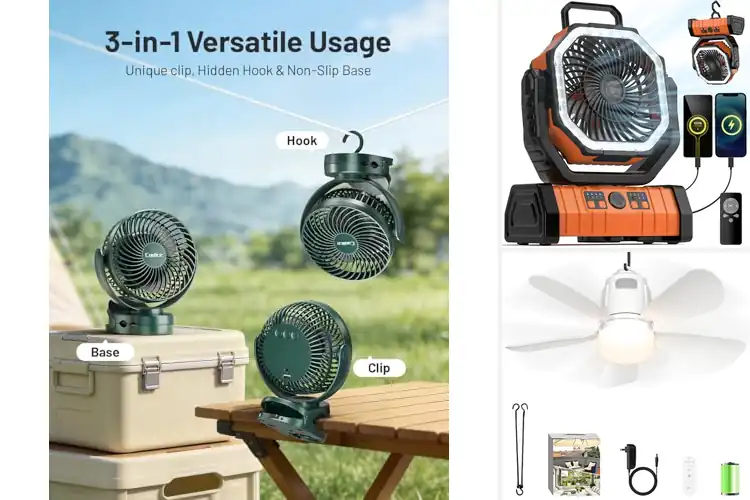 Detailed view of Best Remote Controlled Tent Fans: Stay Cool Anywhere