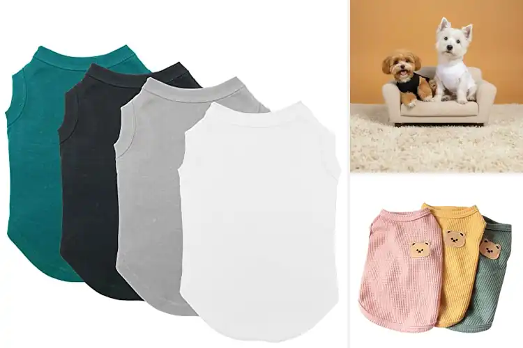 Detailed view of Best Soft Cotton Dog T Shirt Fabric