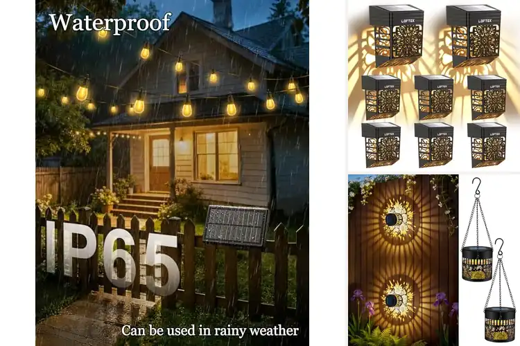Detailed view of Best Solar Hanging Lights For Fence Deck