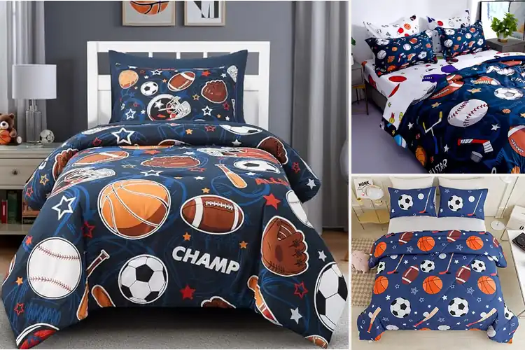 Detailed view of Best Sports Themed Bedding Sets for Stylish Kids’ Rooms
