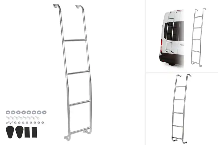 Detailed view of Best Stainless Steel Van Ladders: Elevate Your Adventures