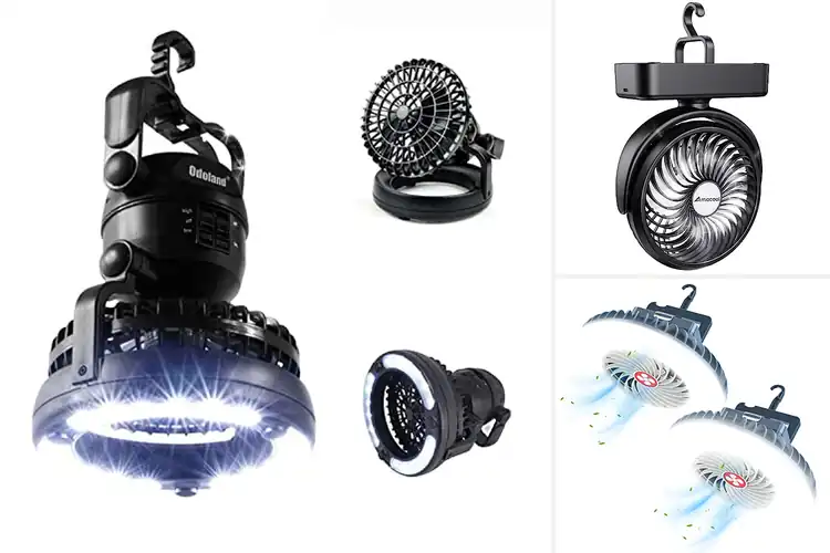 Detailed view of Best Tent Fans With Lantern