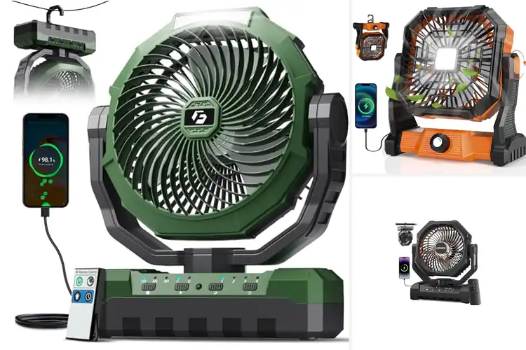 Detailed view of Best USB Rechargeable Camping Fan