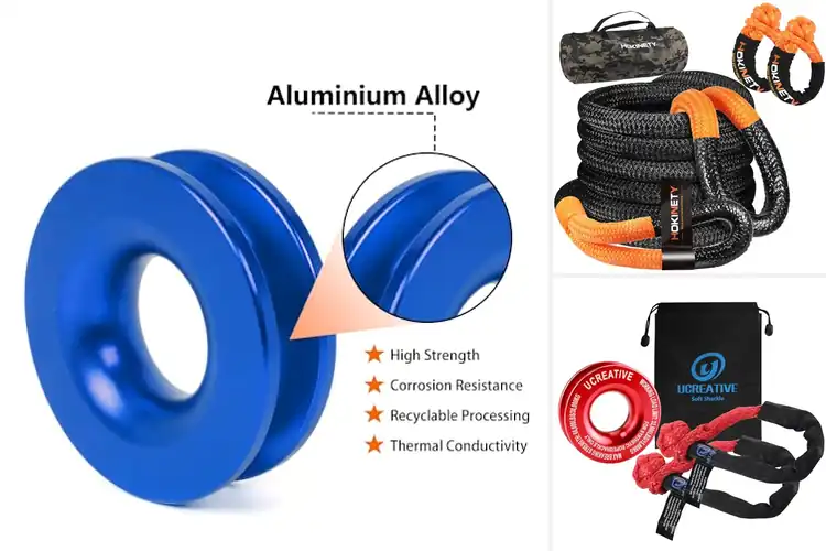 Detailed view of Best Winch Rope Shackles