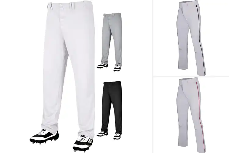 Detailed view of YKK Zip Baseball Pants : Play in Comfort & Style